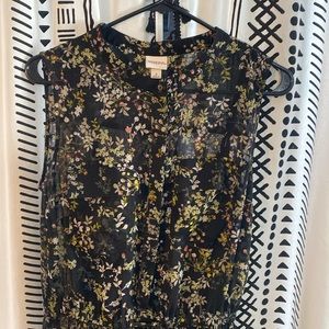Merona size small sleeveless dress with pockets.  Multi-floral print.